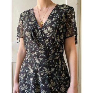 Madewell Tulip-Sleeve Maxi Dress in Antique Flora